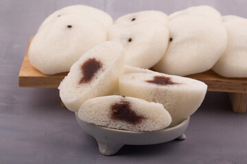 Jeungpyeon called sultteok, a piece of korea rice cake.
