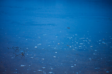 winter on Lake Ukiel in Olsztyn