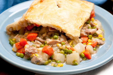 holiday leftover turkey pot pie