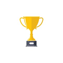 Trophy illustration vector icon of winner illustration