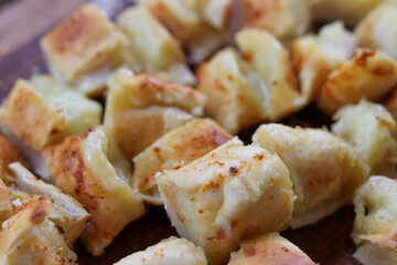 Garlic bread, the delicious accompaniment of barbecue gaucho.