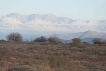 Kleine Karoo, eine Halbwüstenlandschaft in Südafrika