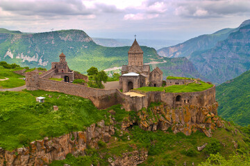 Fototapeta na wymiar Armenia view of Tatev monastery 