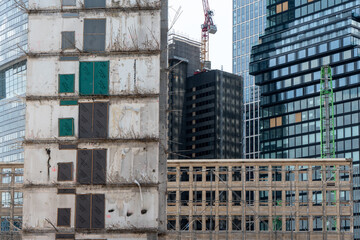 Fototapeta premium High-rise construction in the financial district