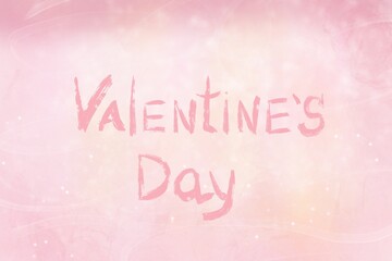 Valentines day background with lettering. Suitable for banner, greeting card, postcard, invitation on event.
