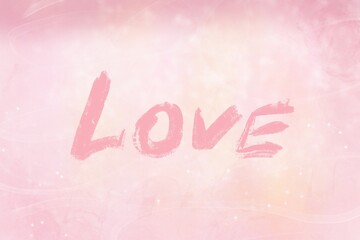 Valentines day background with lettering. Suitable for banner, greeting card, postcard, invitation on event.