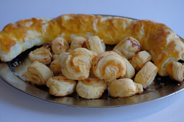 homemade lemon rolls. mini rolls with sweet lemon filling