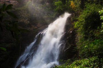 big Waterfall Chalermprakiat, Betong, Yala province, Thailand - obrazy, fototapety, plakaty