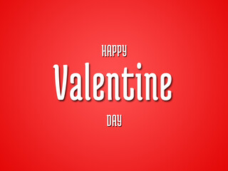 3D render - Valentine's Day background with 3d hearts on red, Happy Valentine's Day, love creative concept, romantic template, red and pink realistic paper hearts.
