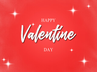 3D render - Valentine's Day background with 3d hearts on red, Happy Valentine's Day, love creative concept, romantic template, red and pink realistic paper hearts.