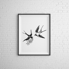 Hand Drawn Picture on the wall.