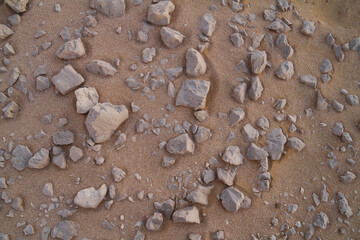 Landscape of central desert of Oman