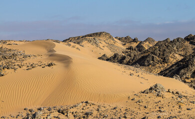 Landscape of central desert of Oman