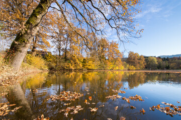 Beautiful autumn landscape in Austria