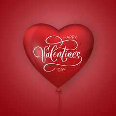 Realistic 3d heart. Valentine's day design or wallpaper, flyers, invitation, posters, brochure, banners.