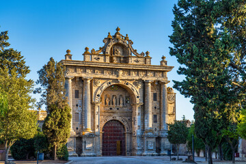 Fototapeta na wymiar The Monasterio de la Cartuja de Santa Maria of Jerez de la Frontera in Spain