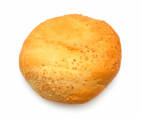 hamburger bun top view