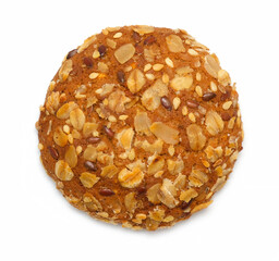 snack cookie on white