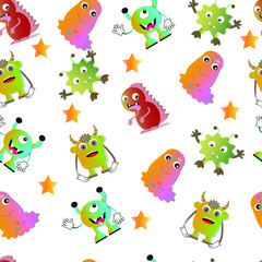 Obraz premium Monster pattern 