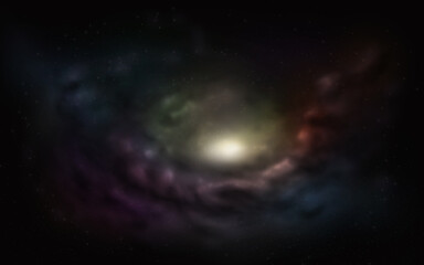 New Nebula Galaxy Outer Space Digital Universe art illustration.