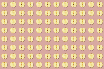 half apple - wallpaper pink