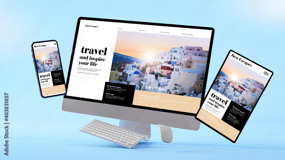 Fototapete responsive floating responsive design