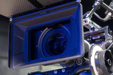 Digital TV camera in the film studio