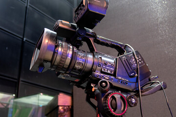 Digital TV camera in the film studio