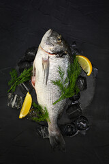 fresh fish with lemon