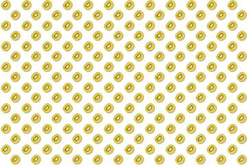 delicious Kiwi fruit (Actinidia deliciosa) pattern - wallpaper white