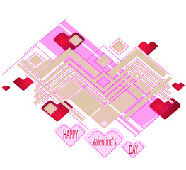 Abstraction. Happy valentine's day 