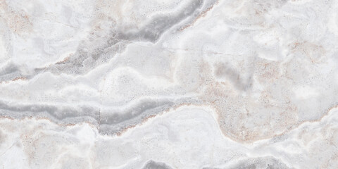 Naklejka na ściany i meble Beautiful grey curly marble with black veins for tile and background