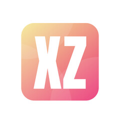 XZ Letter Logo Design With Simple style