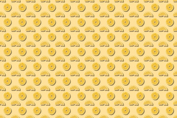 beige pattern - healthy lemon slices