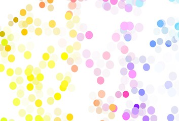 Light Multicolor vector background with spots.