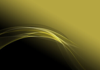 Abstract background waves. Black and citroen yellow abstract background for business card or wallpaper