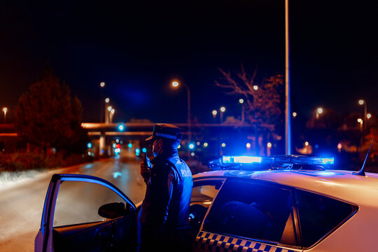 control of the police in the city confined by the covid19