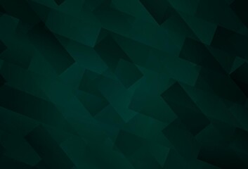 Dark Green vector pattern in square style.