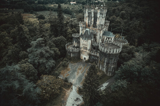 BUTRON CASTLE FROM AERIAL VIEW