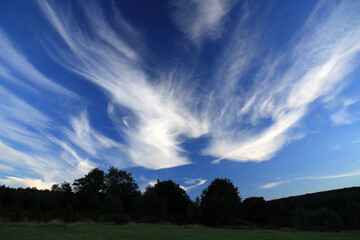 Obraz premium Landscape of Jasiel - former and abandoned village in Low Beskids, Poland