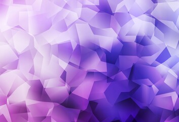 Light Purple, Pink vector shining triangular background.