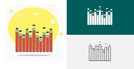 Equalizer isolated vector icon. music design element