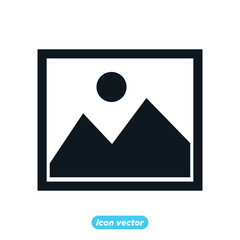 Picture icon template color editable. Image symbol vector illustration for graphic and web design.