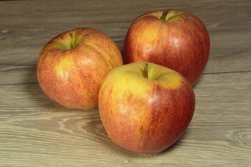 Juicy apples looks like summer colors in winter.