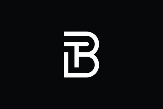 BT logo letter design on luxury background. TB logo monogram initials letter concept. BT icon logo design. TB elegant and Professional letter icon design on black background. B T TB BT