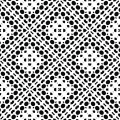 Black and white texture. Abstract seamless geometric pattern.
