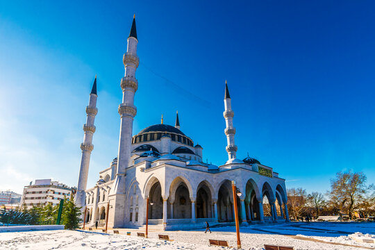 Melika Hatun Mosque in Ankara City of Turkey