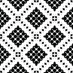 Black and white texture. Abstract seamless geometric pattern.
