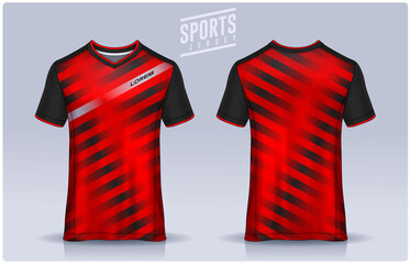 t-shirt sport design template, Soccer jersey mockup for football club. uniform front and back view.
