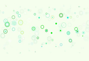 Light Green vector texture with disks.